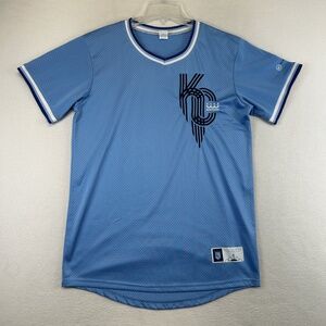 Kansas City Royals Jersey Shirt Mens Medium Blue MLB Baseball Success Brands